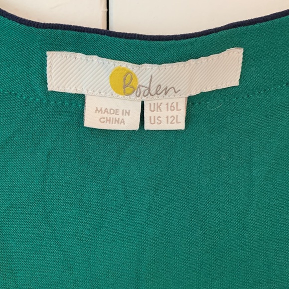 Boden Kelly Green Wrap Dress, US size 12L, UK size 16L. Stretch Jersey fabric - Picture 2 of 6